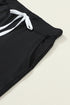 Solid Drawstring Elastic Waistband Pocketed Jogger Pants