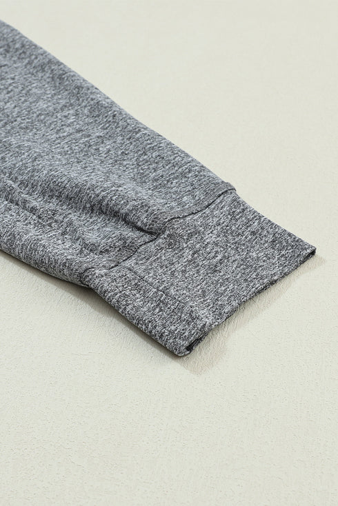 Solid Drawstring Elastic Waistband Pocketed Jogger Pants