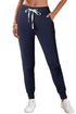 Solid Drawstring Elastic Waistband Pocketed Jogger Pants