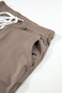 Solid Drawstring Elastic Waistband Pocketed Jogger Pants