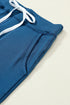 Solid Drawstring Elastic Waistband Pocketed Jogger Pants