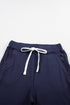 Solid Drawstring Elastic Waistband Pocketed Jogger Pants