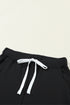 Solid Drawstring Elastic Waistband Pocketed Jogger Pants