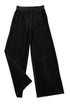 Solid Drawstring Waist Wide Leg Pants