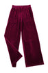 Solid Drawstring Waist Wide Leg Pants