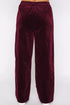 Solid Drawstring Waist Wide Leg Pants