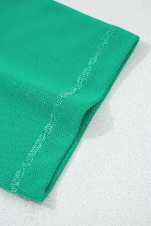 Solid Drop Shoulder Boxy Tee and Barrel Pant Set