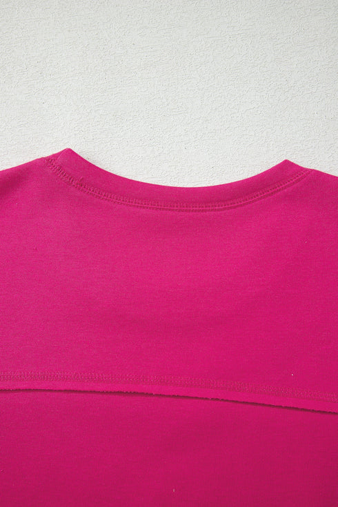 Solid Drop Shoulder Boxy Tee and Barrel Pant Set