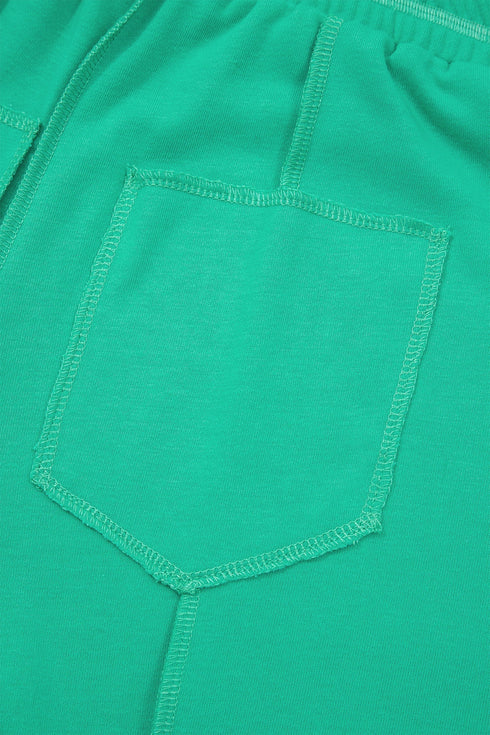 Solid Drop Shoulder Boxy Tee and Barrel Pant Set