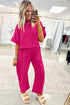 Solid Drop Shoulder Boxy Tee and Barrel Pant Set