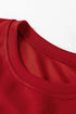 Solid Drop Shoulder Pullover Drawstring Mini Skirt Two Piece Dress