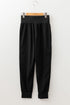 Solid Elastic High Waist Pocketed Cargo Jogger Pants