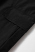 Solid Elastic High Waist Pocketed Cargo Jogger Pants
