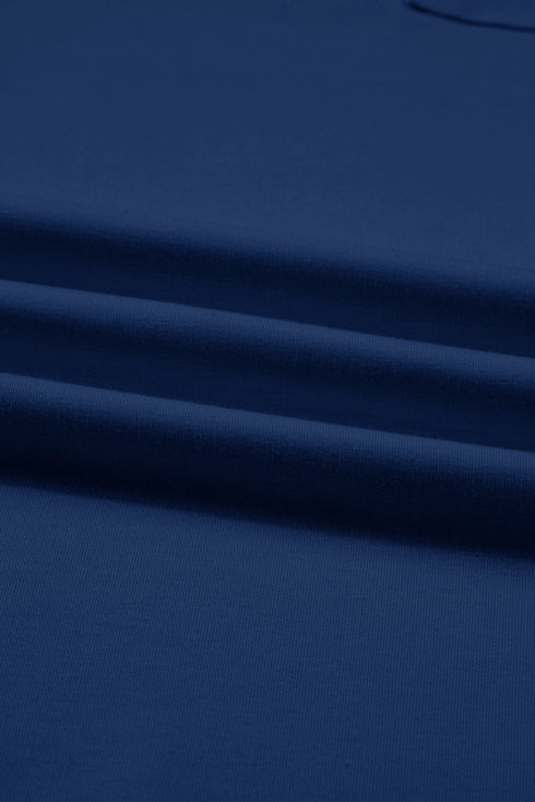 Solid Elastic Waist Asymmetrical Hem Loose Capri Pants