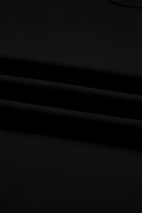 Solid Elastic Waist Asymmetrical Hem Loose Capri Pants