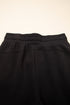 Solid Exposed Seam Detail Skinny Drawstring Jogger Pants