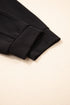 Solid Exposed Seam Detail Skinny Drawstring Jogger Pants