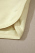 Solid Exposed Seam Mock Neck Oversized Tee Short Set