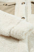 Solid Fleece Flap Pocket Single Breasted Teddy Coat