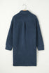 Solid Fleece Flap Pocket Single Breasted Teddy Coat