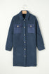 Solid Fleece Flap Pocket Single Breasted Teddy Coat