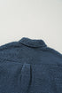 Solid Fleece Flap Pocket Single Breasted Teddy Coat