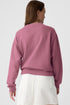 Solid Fleece Lined Drop Shoulder Terry Sweatshirt
