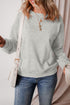 Solid Fleece Lined Drop Shoulder Terry Sweatshirt