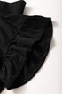 Solid Flutter Sleeve Front Zipper Drawstring Waist Jumpsuit