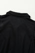 Solid Flutter Sleeve Front Zipper Drawstring Waist Jumpsuit