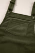 Solid Front Pockets Sleeveless Corduroy Overall Dress