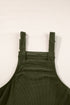 Solid Front Pockets Sleeveless Corduroy Overall Dress