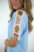 Solid Granny Square Crochet Patchwork Detail Short Set