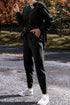 Solid High Low Pullover Skinny Pant Set