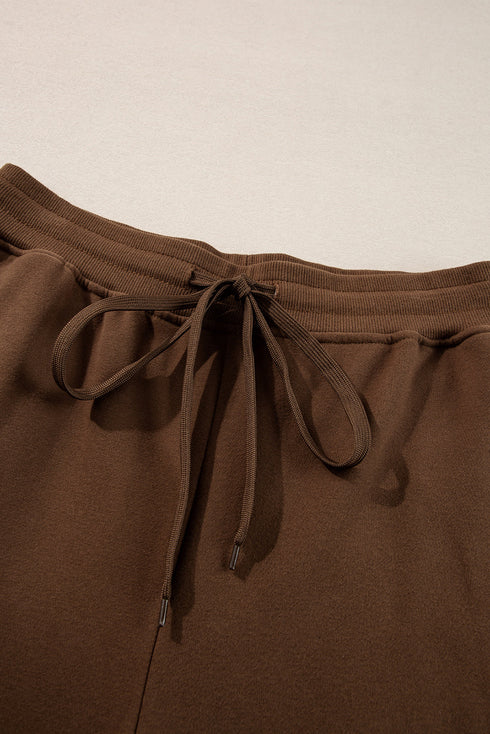 Solid High Low Pullover Skinny Pant Set