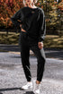 Solid High Low Pullover Skinny Pant Set