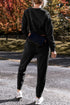 Solid High Low Pullover Skinny Pant Set