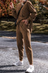 Solid High Low Pullover Skinny Pant Set