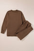 Solid High Low Pullover Skinny Pant Set