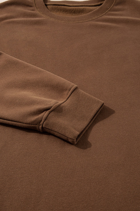 Solid High Low Pullover Skinny Pant Set