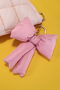 Solid High Shine Alloy Three Dimensional Bow Knot Keychain