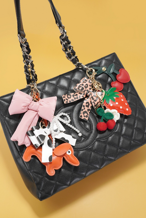 Solid High Shine Alloy Three Dimensional Bow Knot Keychain