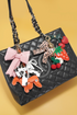 Solid High Shine Alloy Three Dimensional Bow Knot Keychain