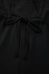 Solid High Waist Drawstring Spaghetti Strap Wide Leg Jumpsuit