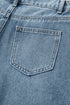 Solid High Waist Embroidered Cropped Wide Leg Jeans