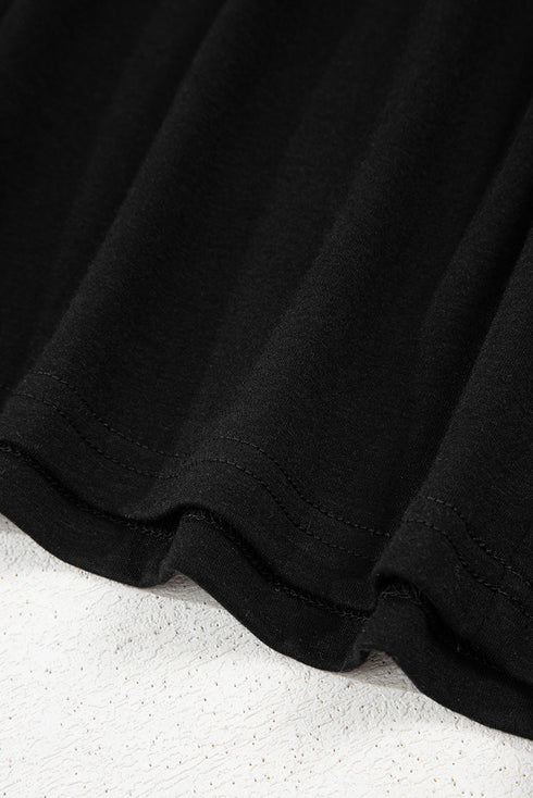 Solid High Waist Pocketed A-Line T-Shirt Maxi Dress
