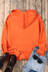 Solid Kangaroo Pocket Half Zipper Oversized Hoodie