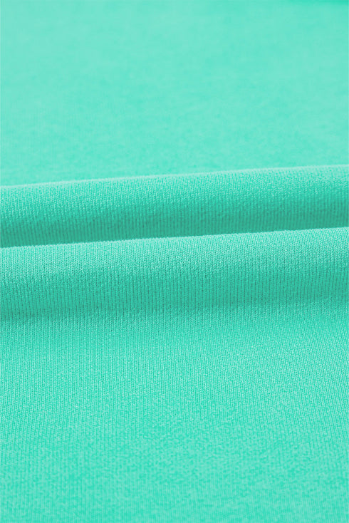 Solid Kangaroo Pocket Half Zipper Oversized Hoodie