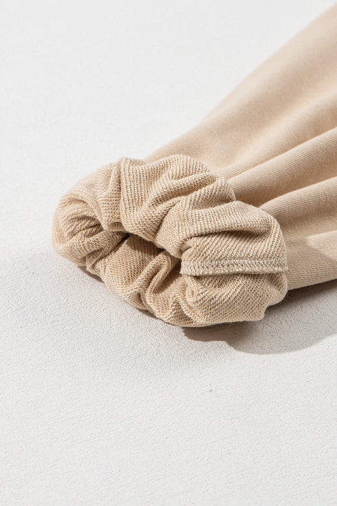 Solid Kangaroo Pocket Half Zipper Oversized Hoodie