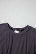 Solid Knit Open Back Cap Sleeve Drawstring Romper